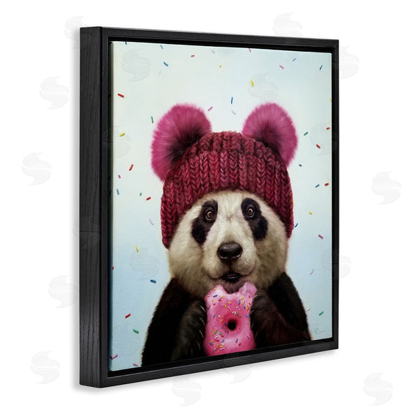 Stupell Industries Lucia Heffernan | Happy Panda Bear With Donut
