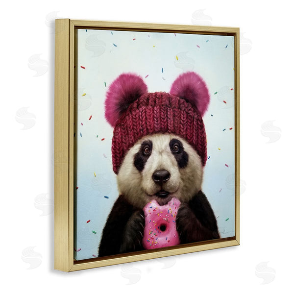 Stupell Industries Lucia Heffernan | Happy Panda Bear With Donut