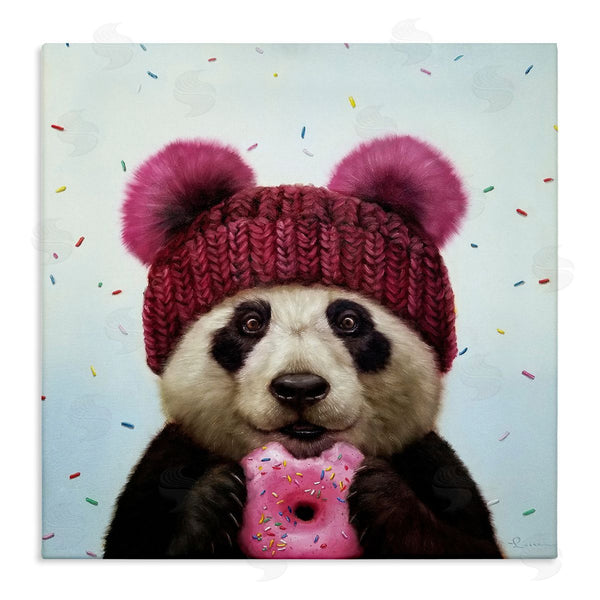 stupell industries Lucia Heffernan | Happy Panda Bear with Donut