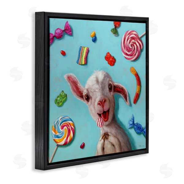 Stupell Industries Lucia Heffernan | Happy Sheep With Candy Wall Art