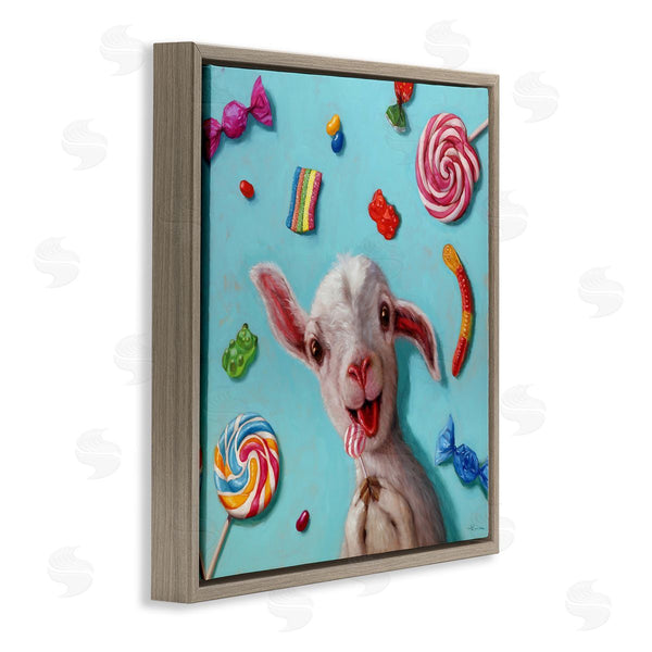 Stupell Industries Lucia Heffernan | Happy Sheep With Candy Wall Art