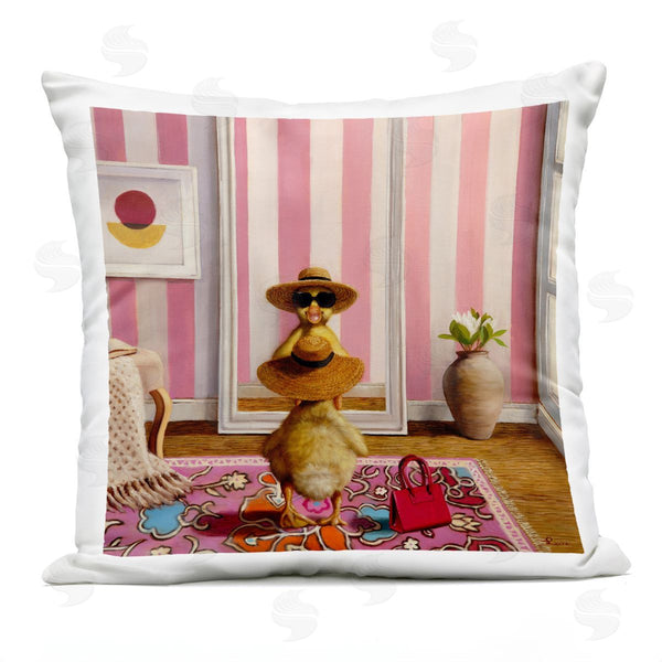 Stupell Industries Lucia Heffernan | Hello Gorgeous Duckling Printed Throw Pillow