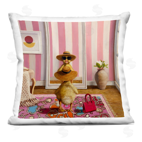 stupell industries Lucia Heffernan | Hello Gorgeous Duckling Printed Throw Pillow