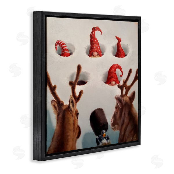 Stupell Industries Lucia Heffernan | Holiday Whack An Elf Humor