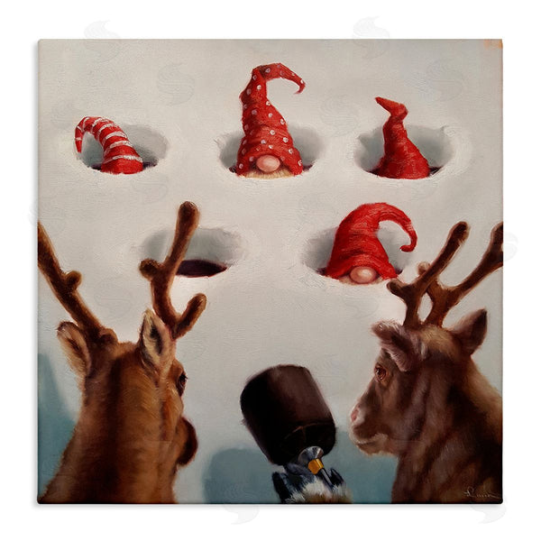 stupell industries Lucia Heffernan | Holiday Whack an Elf Humor