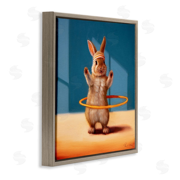 Stupell Industries Lucia Heffernan | Hula Hooping Rabbit