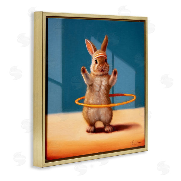 Stupell Industries Lucia Heffernan | Hula Hooping Rabbit
