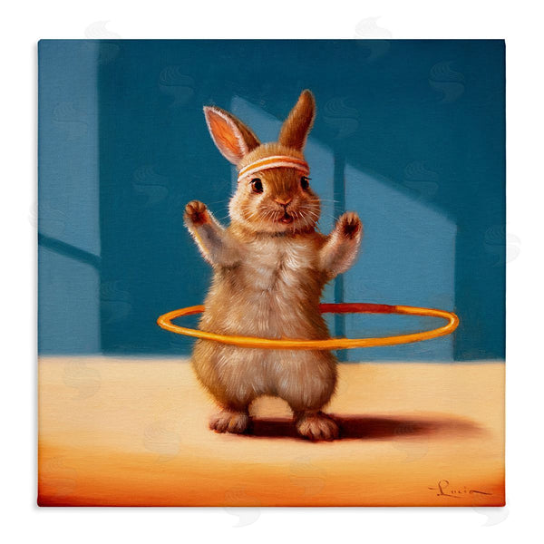stupell industries Lucia Heffernan | Hula Hooping Rabbit