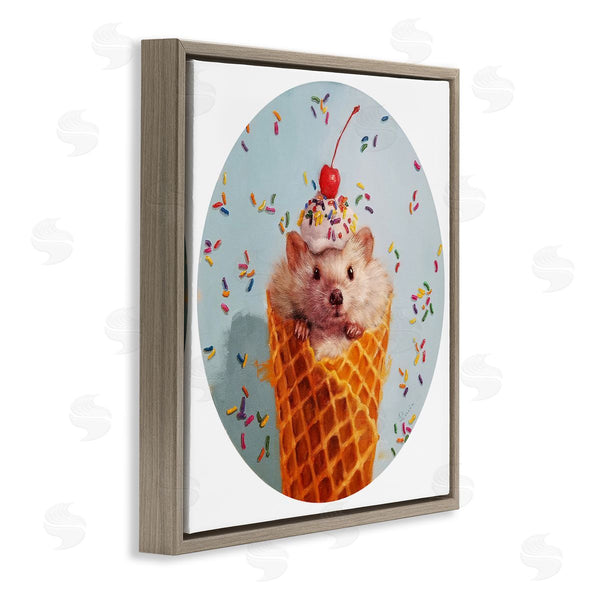 Stupell Industries Lucia Heffernan | Ice Cream Cone Mouse