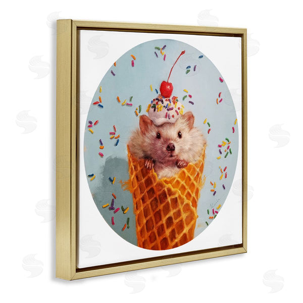 Stupell Industries Lucia Heffernan | Ice Cream Cone Mouse