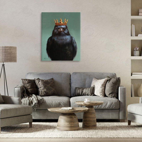 Stupell Industries Lucia Heffernan | King Crow Portrait Wall Art