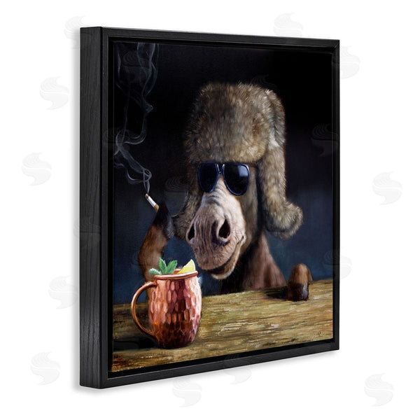 Stupell Industries Lucia Heffernan | Moscow Mule Funny Animal