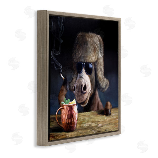 Stupell Industries Lucia Heffernan | Moscow Mule Funny Animal