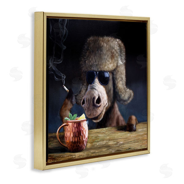 Stupell Industries Lucia Heffernan | Moscow Mule Funny Animal
