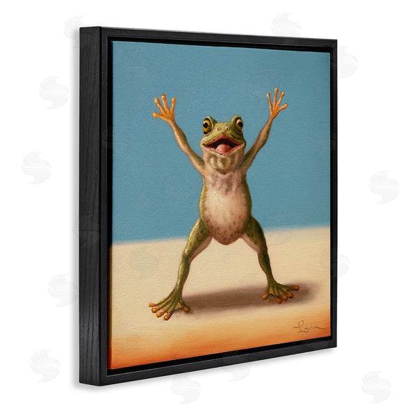 Stupell Industries Lucia Heffernan | Motivational Exercise Frog