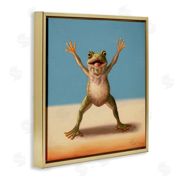 Stupell Industries Lucia Heffernan | Motivational Exercise Frog