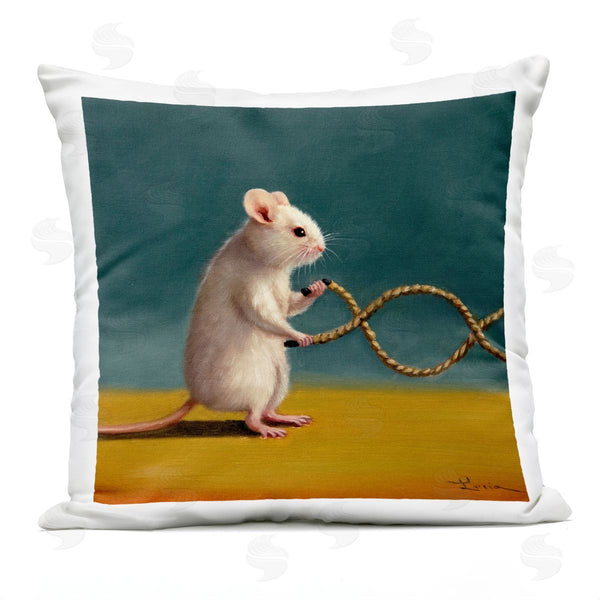 Stupell Industries Lucia Heffernan | Mouse Aerobics Workout Printed Throw Pillow