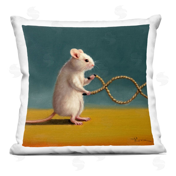stupell industries Lucia Heffernan | Mouse Aerobics Workout Printed Throw Pillow