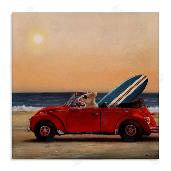 stupell industries Lucia Heffernan | Mouse in Beach Coast Cruiser
