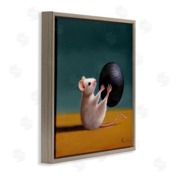 Stupell Industries Lucia Heffernan | Mouse With Exercise Ball