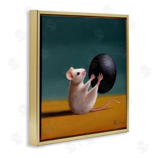 Stupell Industries Lucia Heffernan | Mouse With Exercise Ball