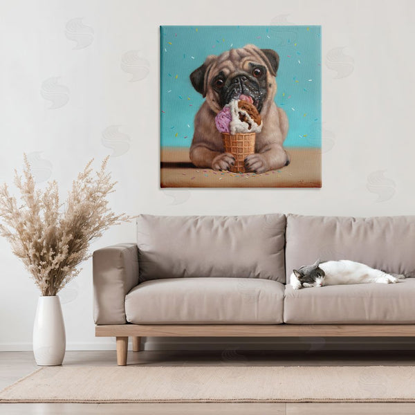 Stupell Industries Lucia Heffernan | Neapawlitan Ice Cream & Dog Wall Art