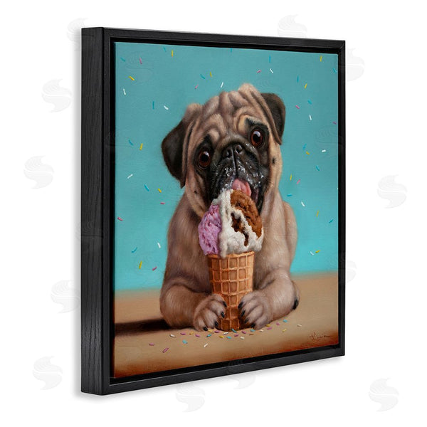Stupell Industries Lucia Heffernan | Neapawlitan Ice Cream & Dog Wall Art