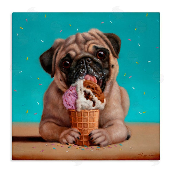 stupell industries Lucia Heffernan | Neapawlitan Ice Cream & Dog Wall Art