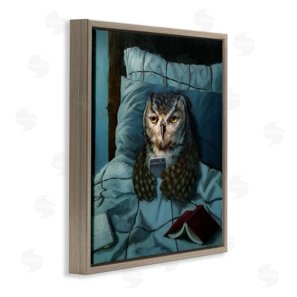 Stupell Industries Lucia Heffernan | Night Owl On Phone
