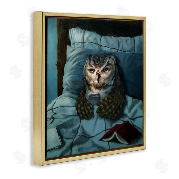 Stupell Industries Lucia Heffernan | Night Owl On Phone