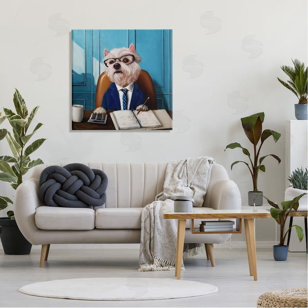 Stupell Industries Lucia Heffernan | Office Worker Terrier Dog Wall Art
