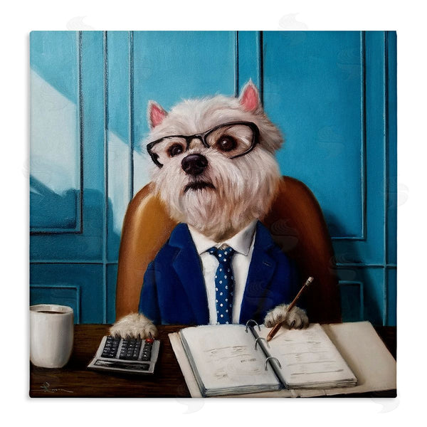 stupell industries Lucia Heffernan | Office Worker Terrier Dog Wall Art