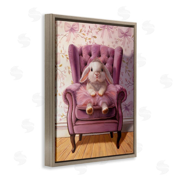 Stupell Industries Lucia Heffernan | Pink Princess Tutu Bunny Wall Art