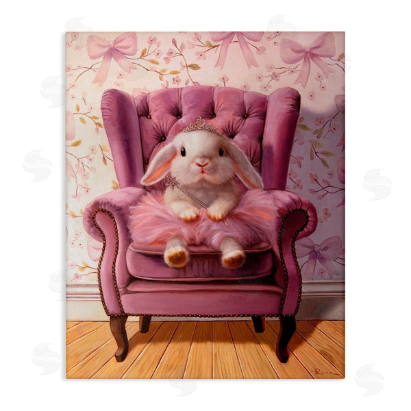 stupell industries Lucia Heffernan | Pink Princess Tutu Bunny Wall Art