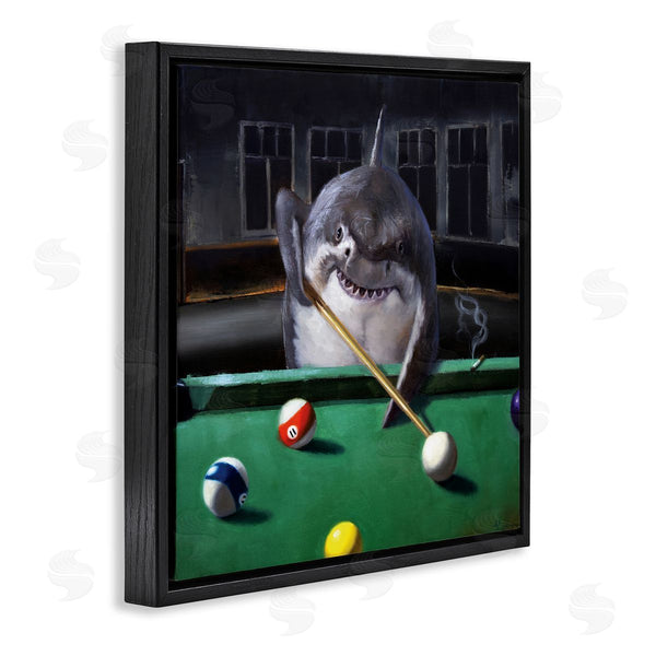 Stupell Industries Lucia Heffernan | Pool Shark Animal Pun