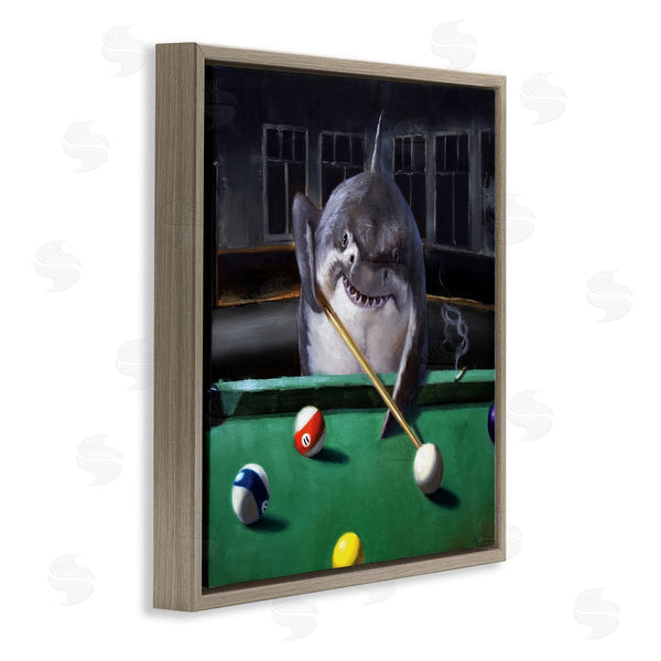 Stupell Industries Lucia Heffernan | Pool Shark Animal Pun