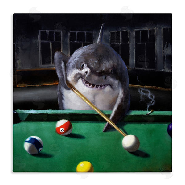 stupell industries Lucia Heffernan | Pool Shark Animal Pun