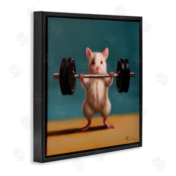 Stupell Industries Lucia Heffernan | Power Lifting Mouse Wall Art