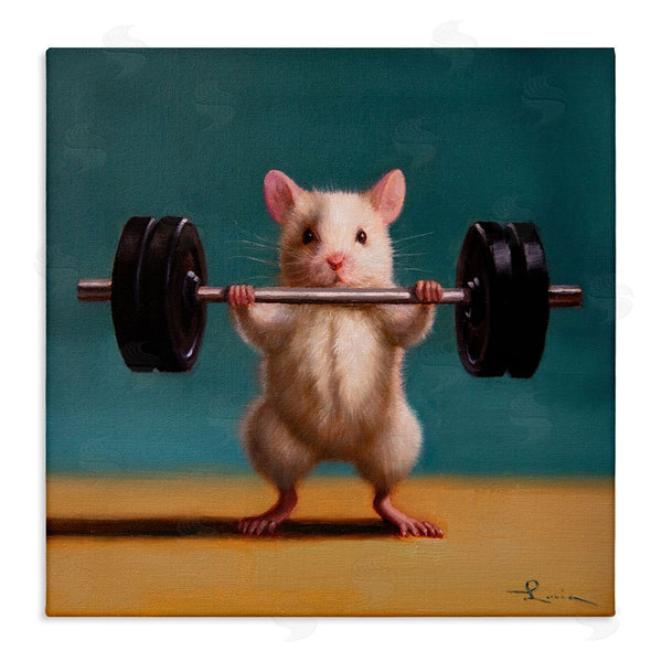 stupell industries Lucia Heffernan | Power Lifting Mouse Wall Art