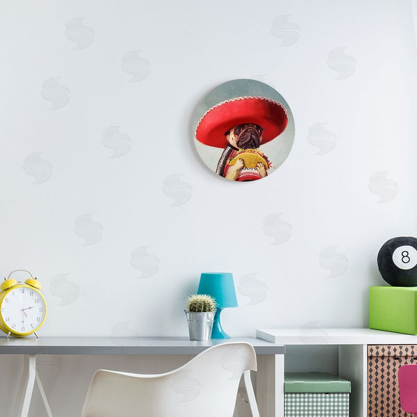 Stupell Industries Lucia Heffernan | Pug In Sombrero With Taco Wall Art