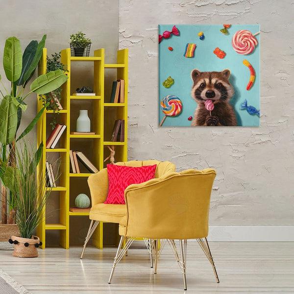 Stupell Industries Lucia Heffernan | Raccoon & Sweets Candies Wall Art