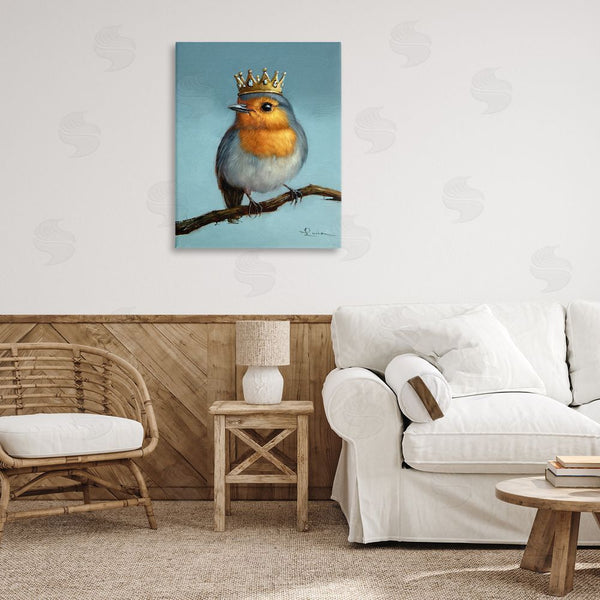 Stupell Industries Lucia Heffernan | Royal Robin Perched Wall Art