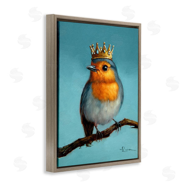 Stupell Industries Lucia Heffernan | Royal Robin Perched Wall Art