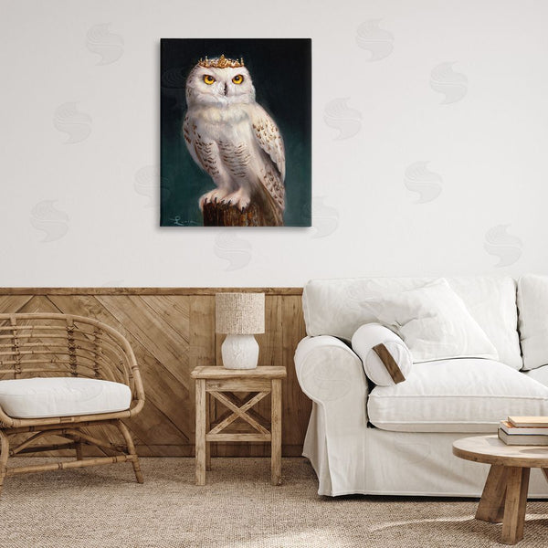 Stupell Industries Lucia Heffernan | Snowy Owl King Wall Art