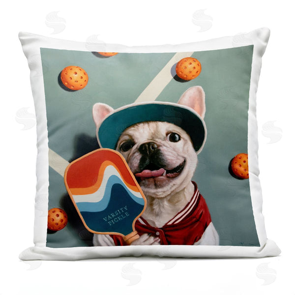 Stupell Industries Lucia Heffernan | Sporty Pup Paying Pickle Ball Printed Throw Pillow