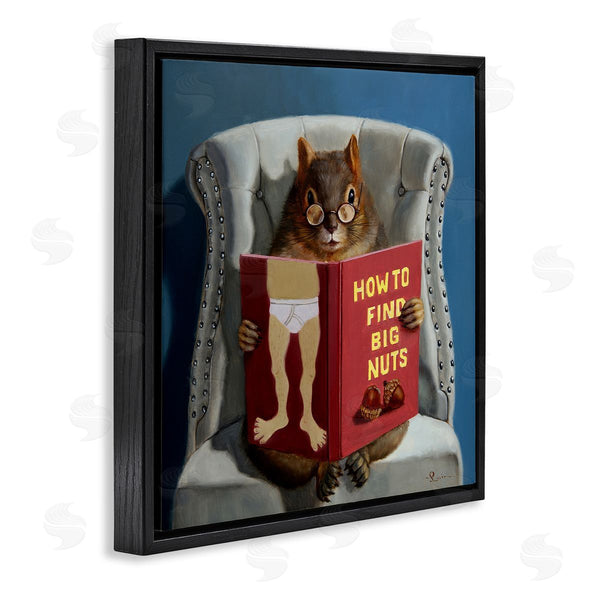 Stupell Industries Lucia Heffernan | Squirrel Reading Sassy Book
