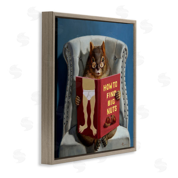 Stupell Industries Lucia Heffernan | Squirrel Reading Sassy Book