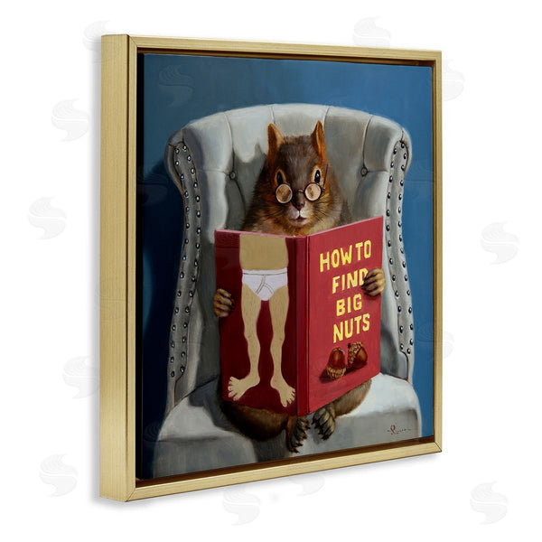 Stupell Industries Lucia Heffernan | Squirrel Reading Sassy Book
