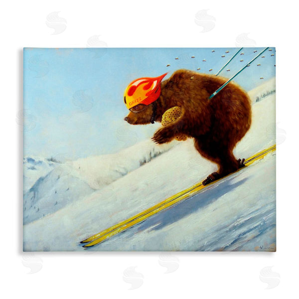 stupell industries Lucia Heffernan | The Heist Skiing Bear