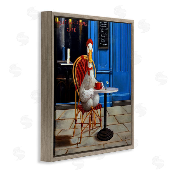 Stupell Industries Lucia Heffernan | Trendy Duck At Cafe